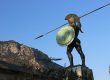 A statue of battle of thermopylae you ll see in a delphi and thermopylae tour from athens